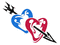 arrow hearts - Бесплатный анимированный гифка анимированный гифка