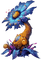 fleur bleu.Cheyenne63 - Free PNG Animated GIF