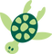 cute sea turtle - GIF animado grátis
