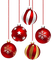 Tannenbaumkugeln, Deko, Weihnachten - PNG gratuit GIF animé