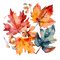 Watercolor - Fall - ingyenes png animált GIF