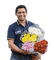 Kaz_Creations Man Homme Flowers Deco - besplatni png animirani GIF