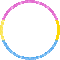 Pan Pride circle round frame glitter - Free animated GIF Animated GIF