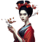 kikkapink autumn woman geisha - gratis png geanimeerde GIF