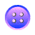 Purple button spinning