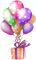 kikkapink deco scrap birthday balloons - png gratis GIF animasi