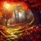 kikkapink autumn fantasy background forest - фрее пнг анимирани ГИФ