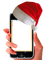mobile phone frame christmas smartphone frame  christmas - png gratis GIF animado