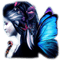femme papillon.Cheyenne63 - Free PNG Animated GIF