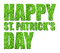 Kaz_Creations St Patrick's Day Text - gratis png geanimeerde GIF
