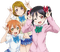 Rin Hanayo Nico - gratis png geanimeerde GIF
