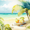 SM3 BACKGROUND summer beach tropical image - kostenlos png Animiertes GIF