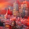 Red City Background - png gratuito GIF animata