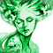 Y.A.M._Art Fantasy woman girl green - бесплатно png анимированный гифка