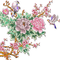 loly33 fleur oiseaux - безплатен png анимиран GIF
