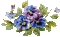 fle fleur bleu deco glitter gif image - GIF animé gratuit GIF animé