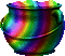 Pot.Gold.Rainbow.Animated - KittyKatLuv65 - Nemokamas animacinis gif animuotas GIF