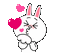 bunny kisses gif