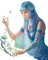 femme bleu - δωρεάν png κινούμενο GIF