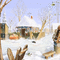 kikkapink background animated winter house - Ilmainen animoitu GIF animoitu GIF
