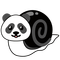 Emoji Kitchen panda snail - бесплатно png анимированный гифка