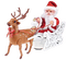 Santa Claus e renna 2 - безплатен png анимиран GIF