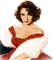 soave Elizabeth Taylor woman vintage brown white - gratis png animeret GIF