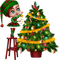 Christmas. Girl. Christmas tree. Leila - zdarma png animovaný GIF