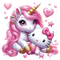 unicorn 2 daisy - GIF animado gratis