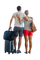 Couple with luggage - gratis png geanimeerde GIF