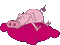 pig schwein porc farm animal tube animals animaux mignon gif anime animated animation fun pillow pink - GIF animé gratuit GIF animé
