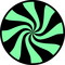 Black/lightgreen peppermint - zdarma png animovaný GIF