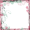 soave frame abstract flowers pink green - png grátis Gif Animado