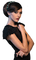 Kaz_Creations Woman Femme Black - png gratis GIF animasi