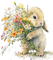 Rabbit.Lapin.Bunny.bouquet.Victoriabea - GIF animé gratuit