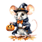 Watercolor - Pumkin - Mouse - Free PNG Animated GIF