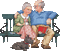 pareja abuelitos  dubravka4 - GIF animado grátis Gif Animado