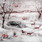 kikkapink winter vintage background christmas gif - Besplatni animirani GIF animirani GIF
