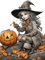 loly33 sorcière halloween - png gratuito GIF animata