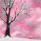 soave background animated winter forest tree