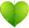 Kaz_Creations Heart Hearts Love Valentine Valentines Green Leaf