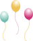 kikkapink deco scrap birthday balloons - png ฟรี GIF แบบเคลื่อนไหว