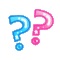 pink and blue question marks - Kostenlose animierte GIFs Animiertes GIF