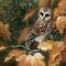 owl autumn bg  gif  hibou automne fond