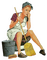 cleaning woman - Безплатен анимиран GIF