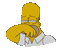Sad The Simpsons - Ücretsiz animasyonlu GIF animasyonlu GIF