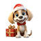 Hund dog christmas - PNG gratuit GIF animé