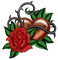 Kaz_Creations Deco Heart Love St.Valentines Day Flower - png grátis Gif Animado