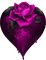 herz heart rose lila - gratis png animerad GIF