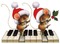 Mouse, piano - Free PNG Animated GIF